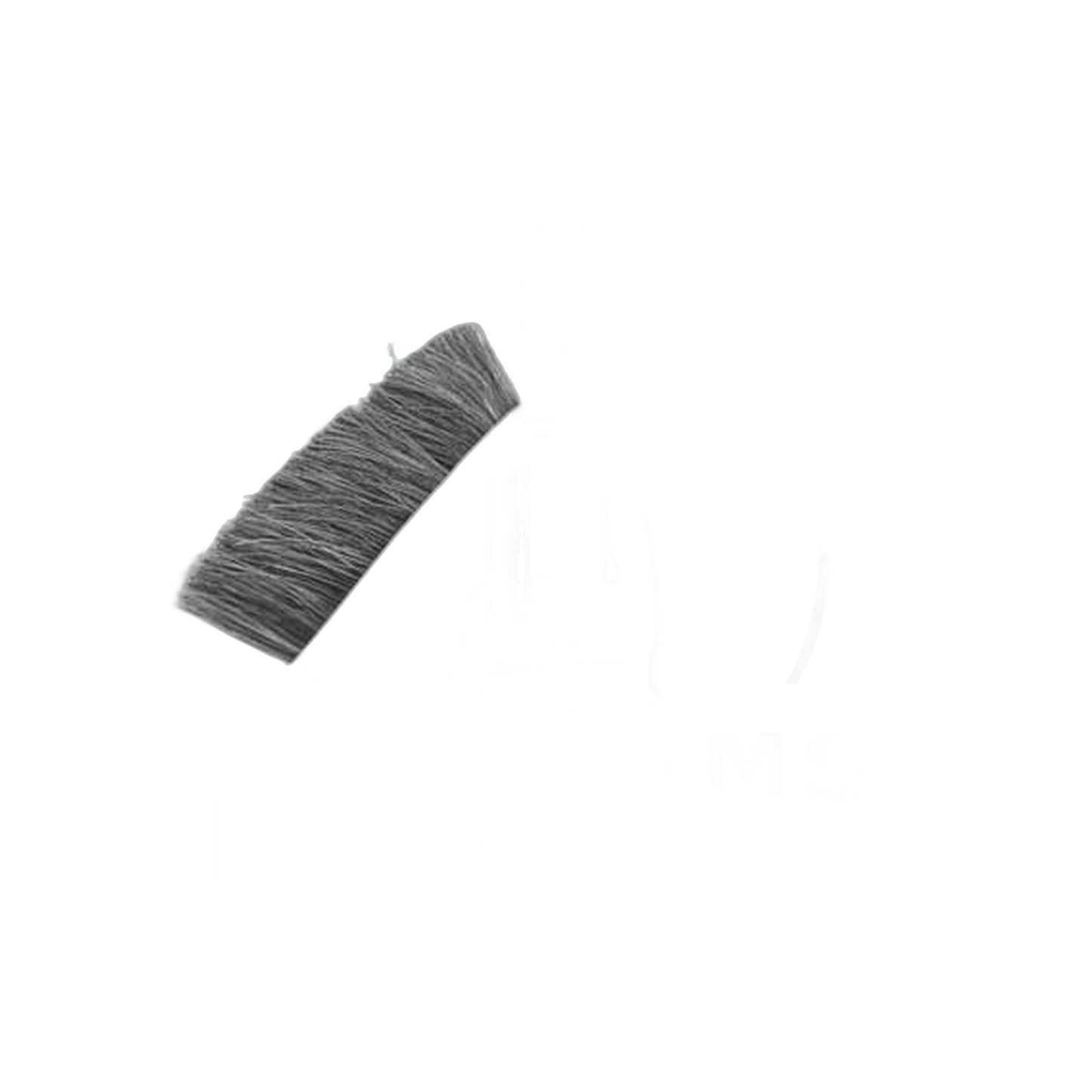 Universal 1-1/4" Oval Dusting Brush, Light Grey Horsehair Bristles