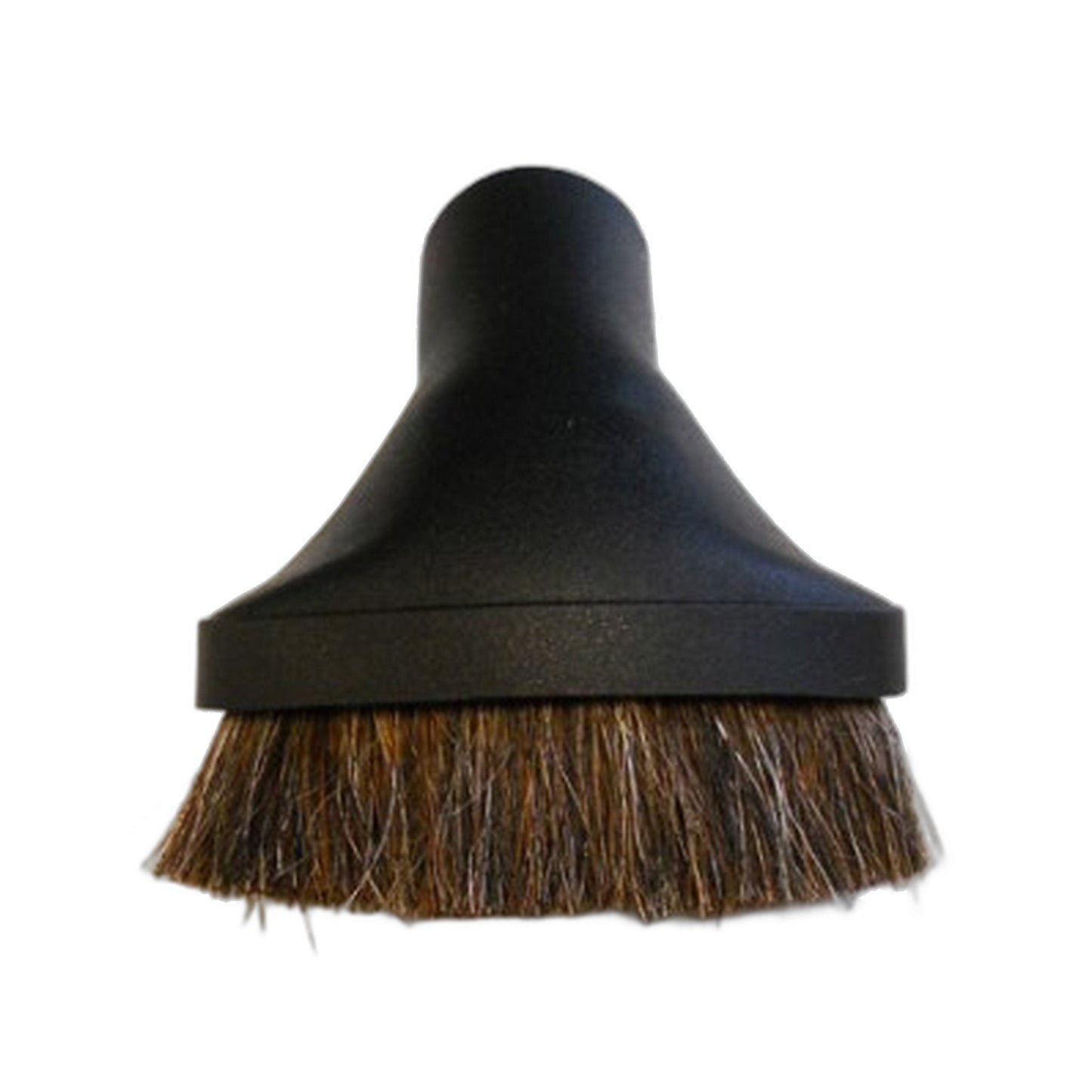Universal 1-1/4" Oval Dusting Brush with Black Horsehair Bristles