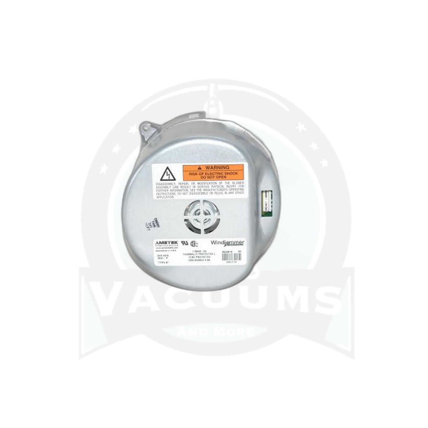 Ametek Windjammer Brushless Blower Motor - 120V, 5.7", 2-Stage Bypass - Vacuums and More