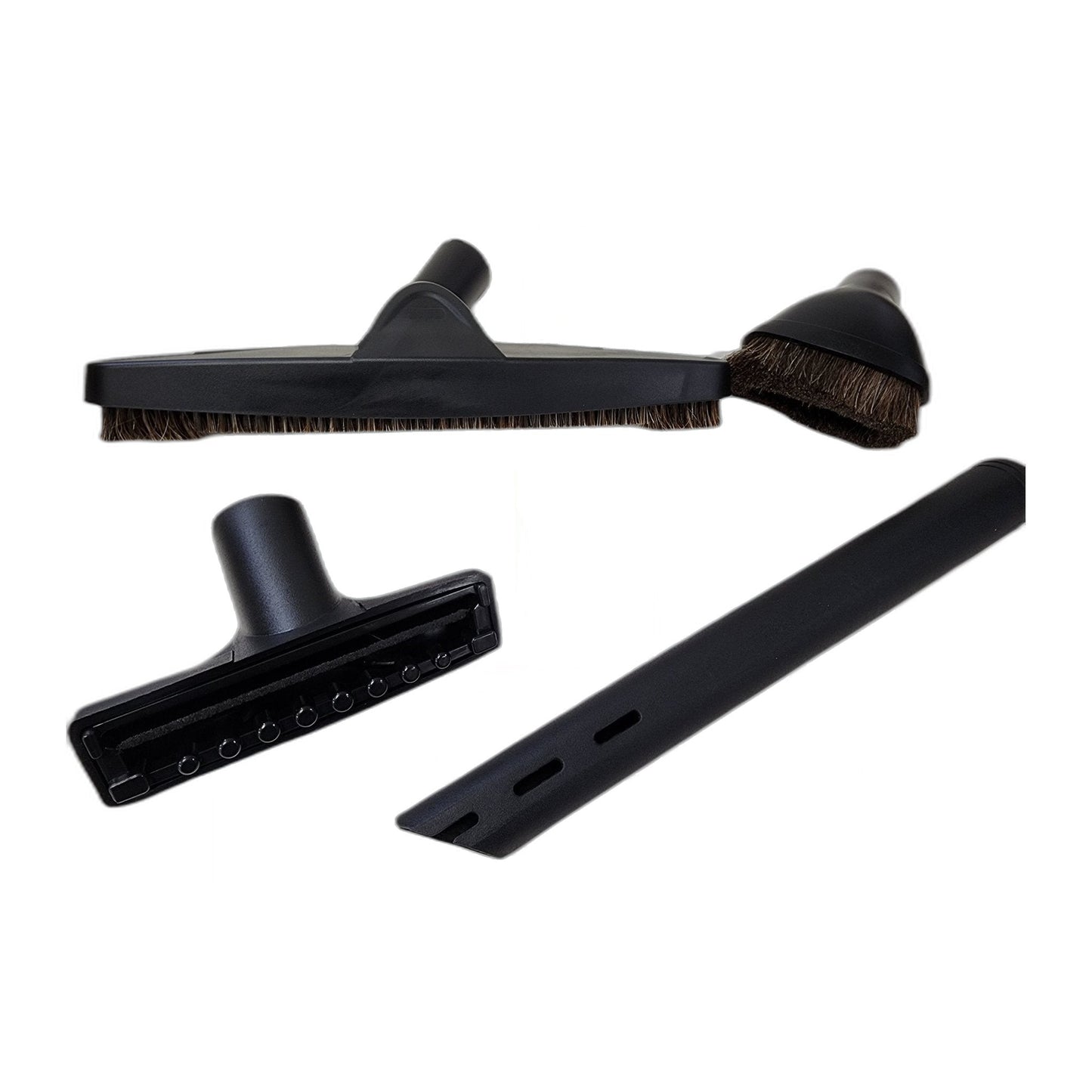 Universal 4-Pc Vacuum Tool Set, Black 12" (Dust/Crevice/Floor/Upholstery)