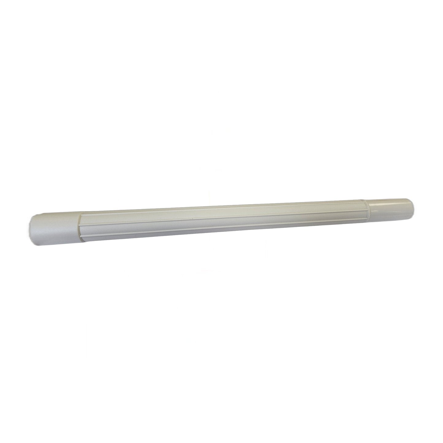 1-1/4" x 19" Light Gray Ribbed Plastic Vacuum Wand