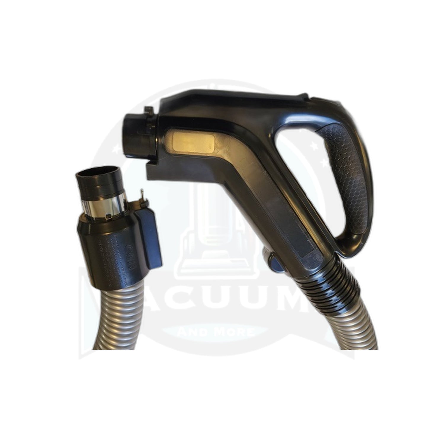 Universal 30 ft Dual-Volt Direct-Connect Central Vac Hose, Dk Gray - 1-3/8"