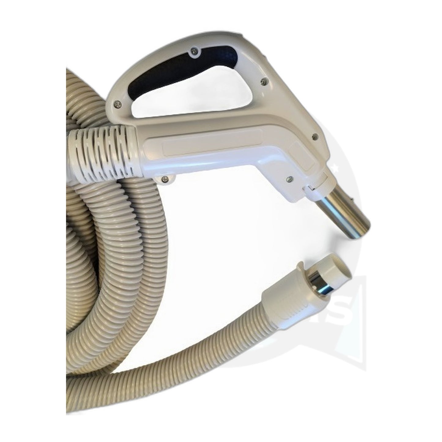 Jinhua 50 ft Low Volt Button-Lock Central Vacuum Hose, Ergonomic Gas-Pump Grip