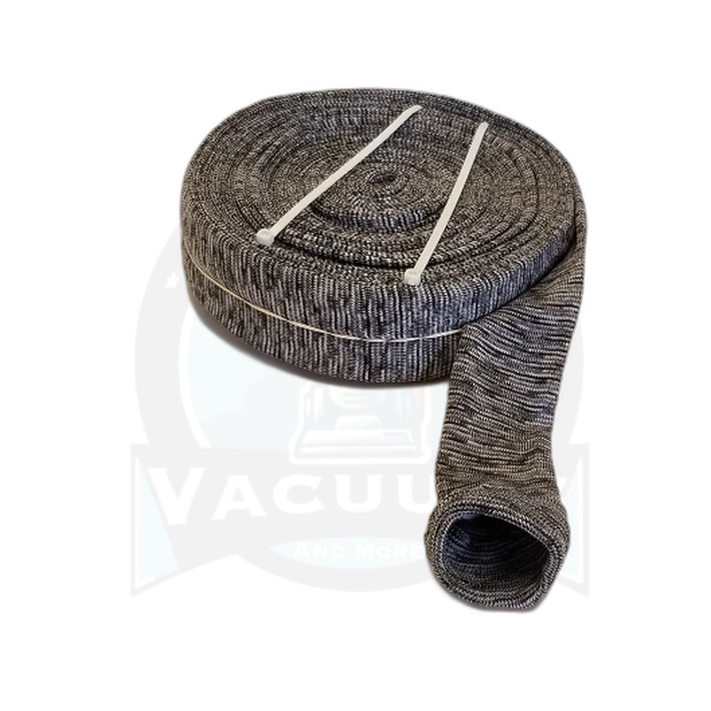 50' Grey Knit Central Vacuum Hose Sock w/ Ties