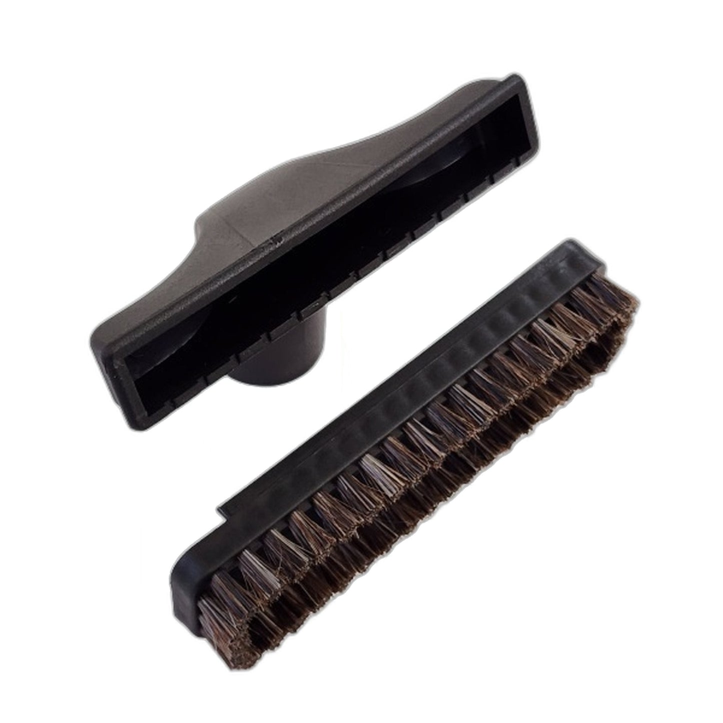 1-1/4" Upholstery Tool with Slide-On Dusting Brush, Black
