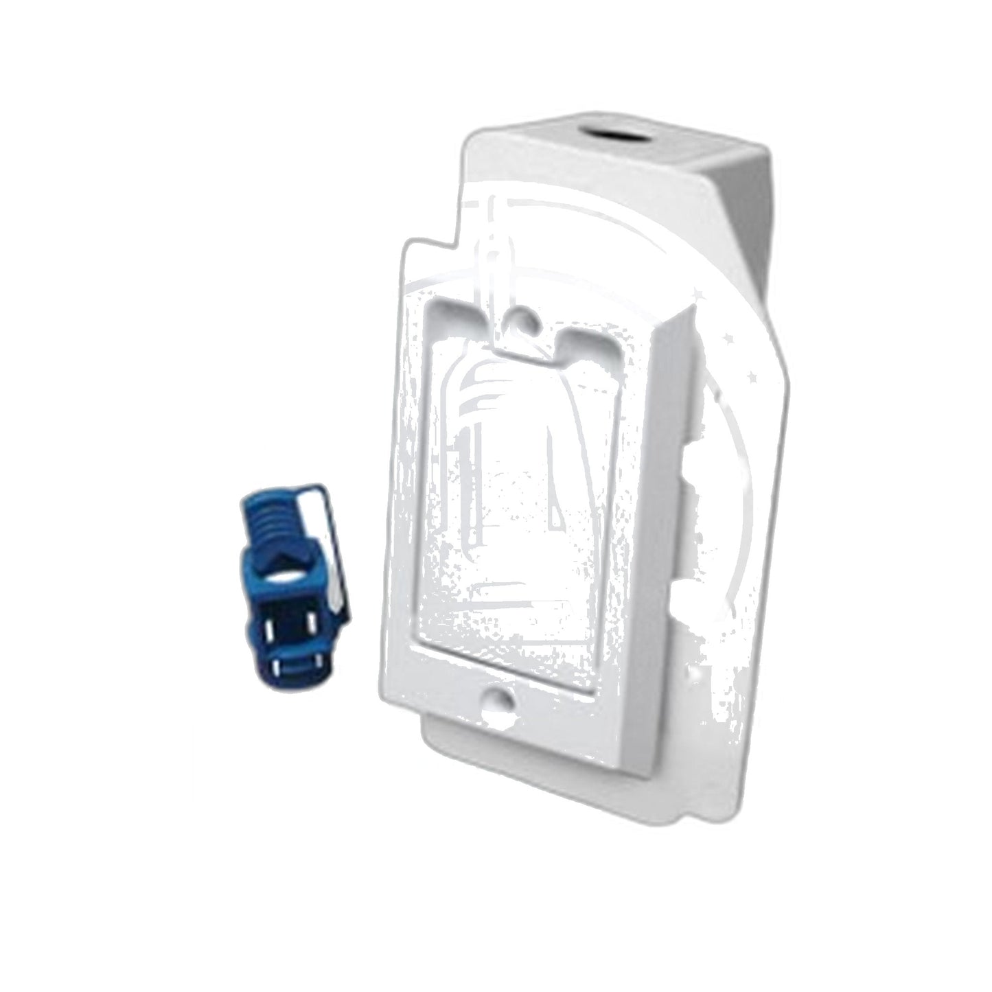 Hayden SuperValve Square-Door Central Vacuum Inlet, White (791790W)