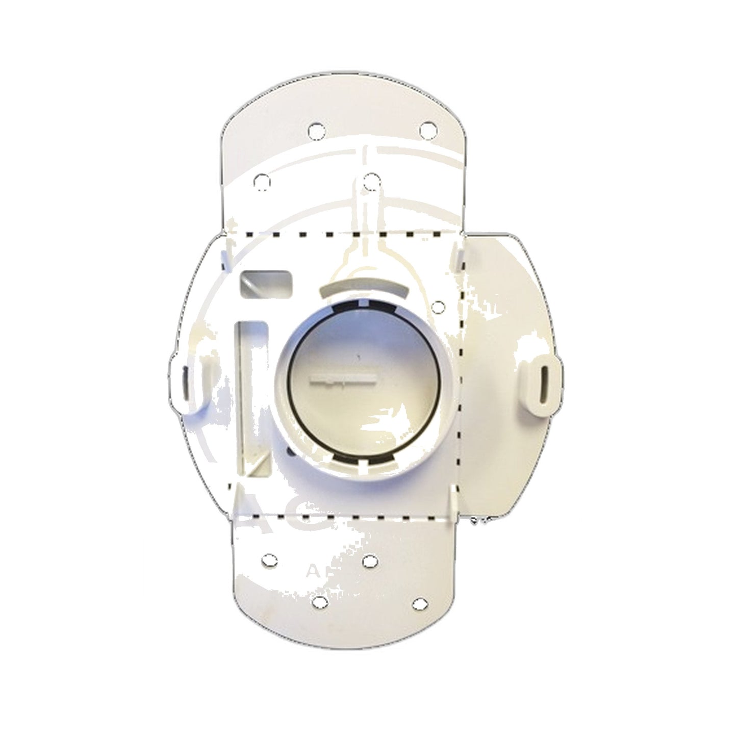Vex Mounting Plate for Square Central Vacuum Inlet Valves, White