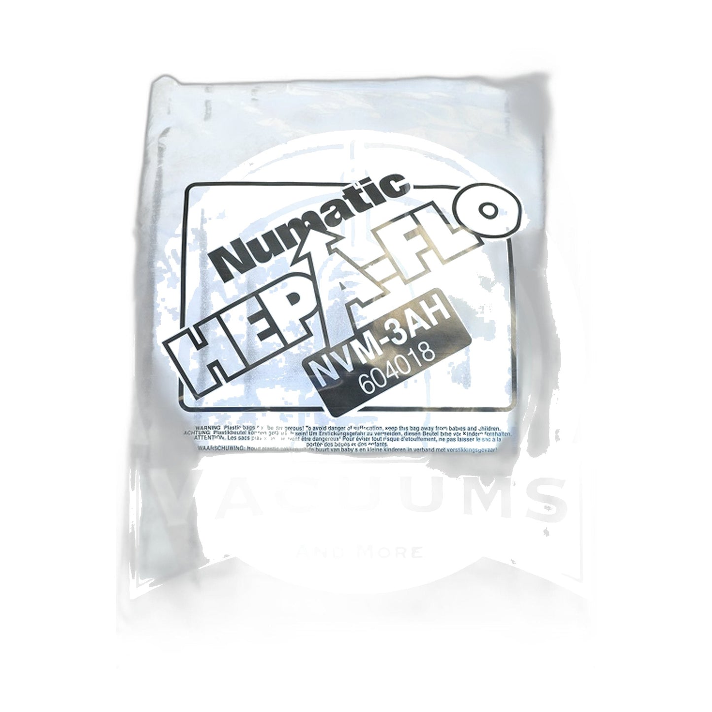 Numatic NaceCare NVM-3AH HepaFlo Bags, 470 Series Wet/Dry, 10-Pack