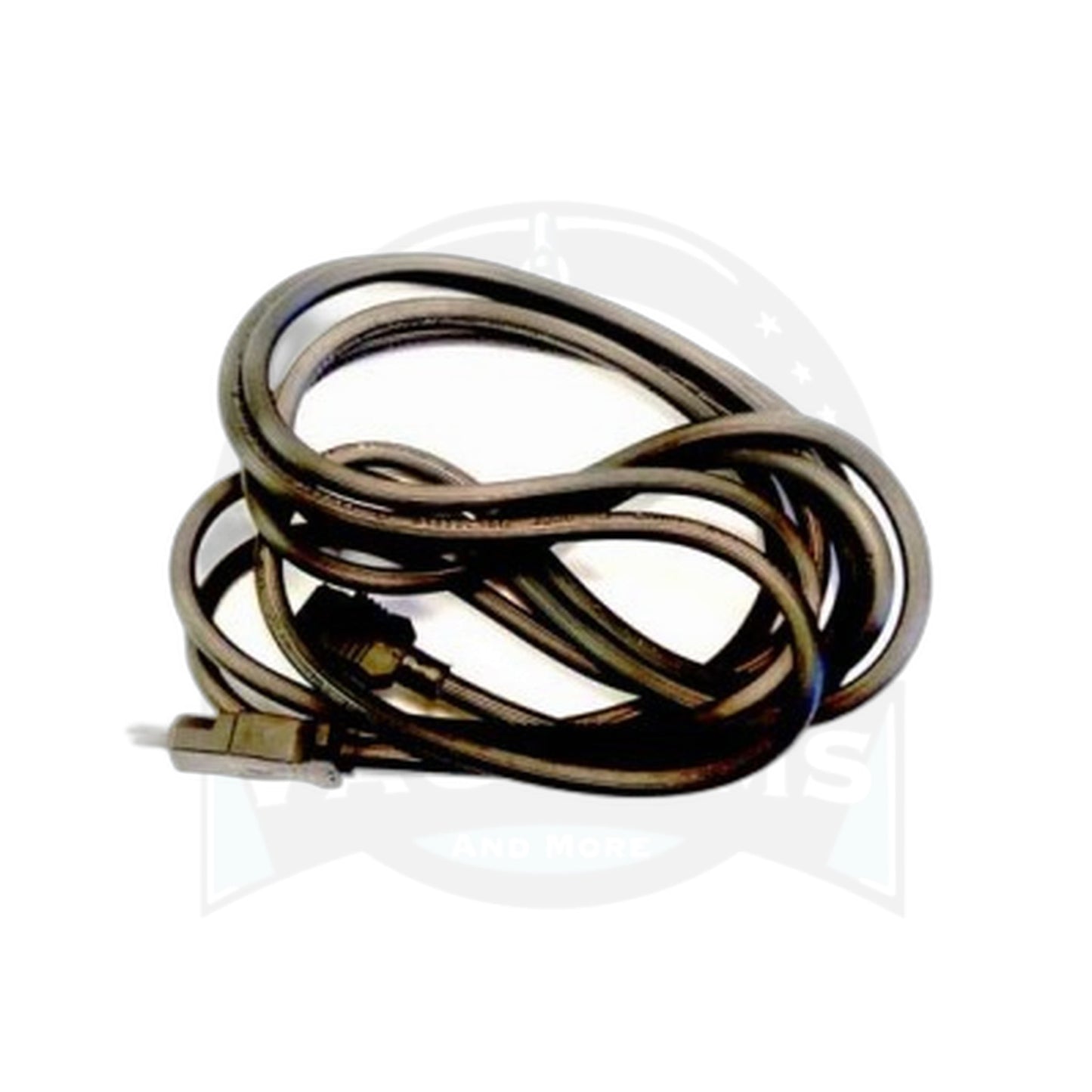 Fitall 96 in. Pigtail Cord, Male/Female, Black
