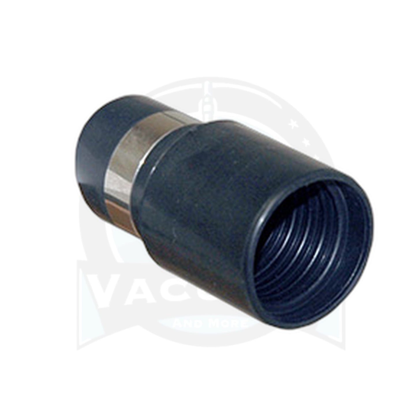 1-1/4" Metal-Banded Central Vacuum Hose Cuff, Black (Non-Swivel)