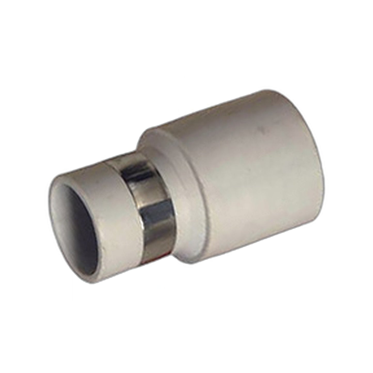 1-3/8" Metal-Banded Swivel Crushproof CV Hose Cuff, Pearl