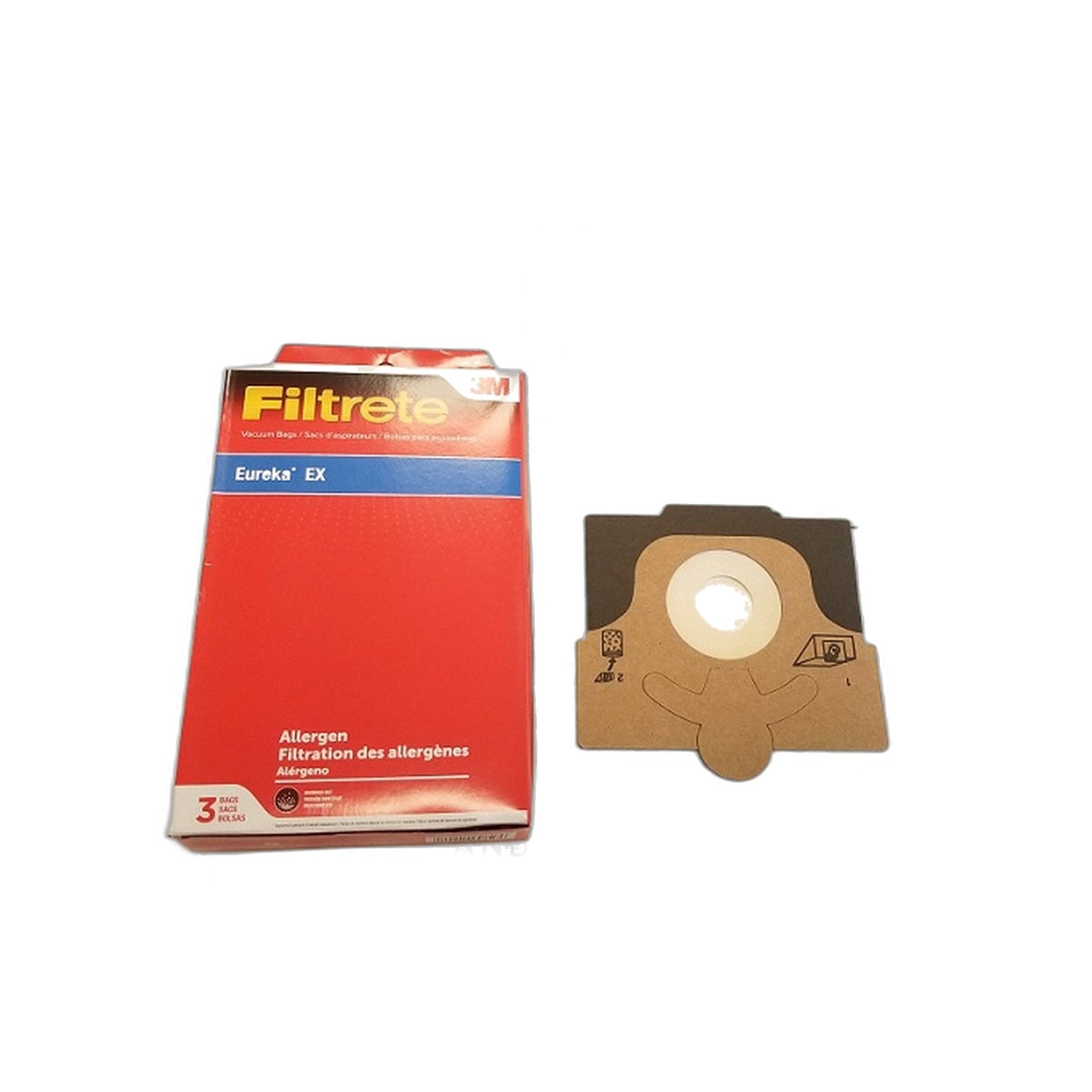 Eureka Type EX 3M Filtrete Standard Paper Vacuum Bags, 3-Pack