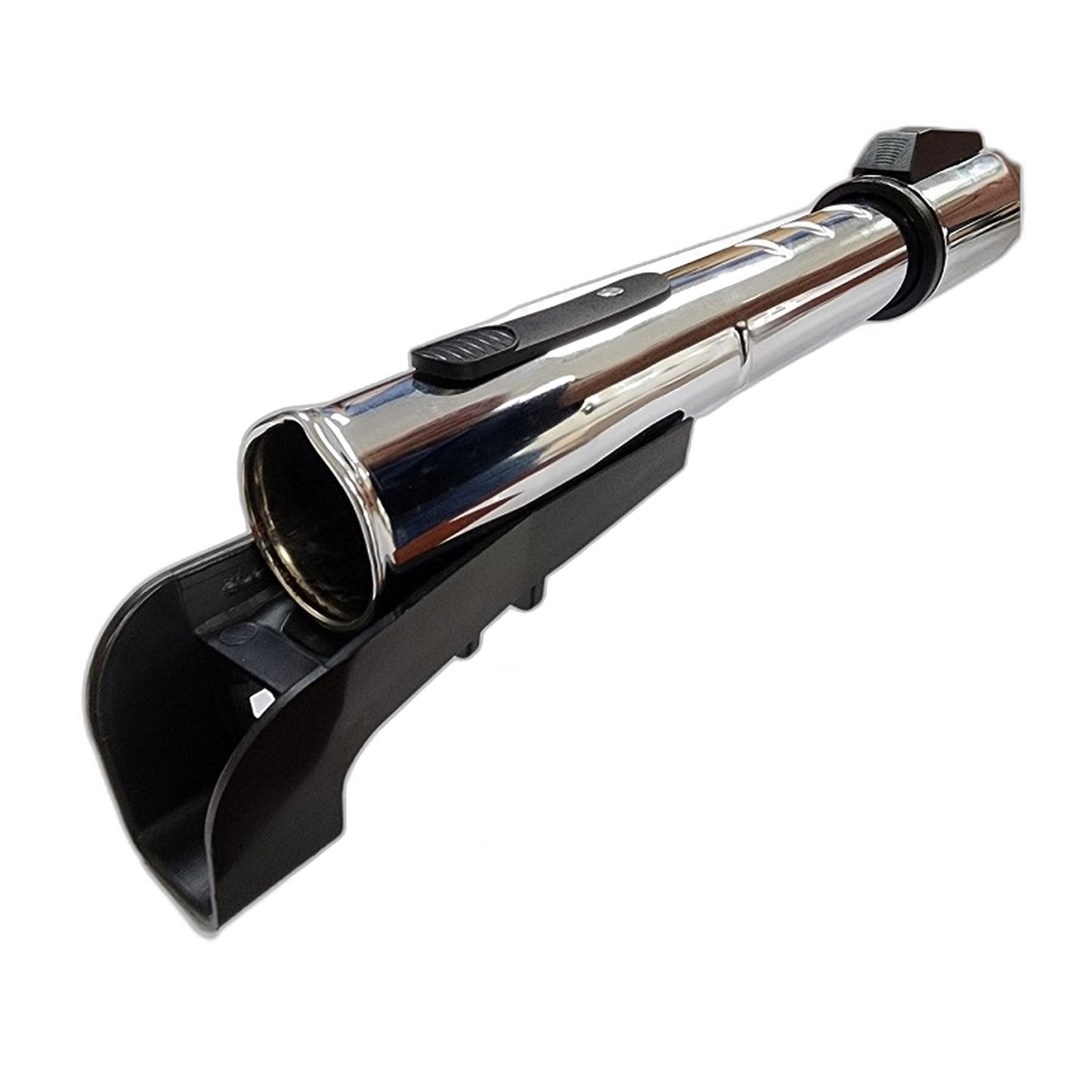 1-1/4" Telescopic Chrome Wand with Black Cord Management