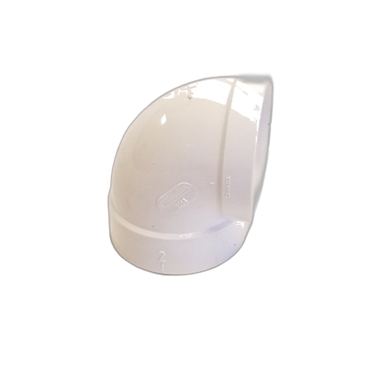 Hayden / VacuLine 90-Degree Short Elbow with Short Socket, White