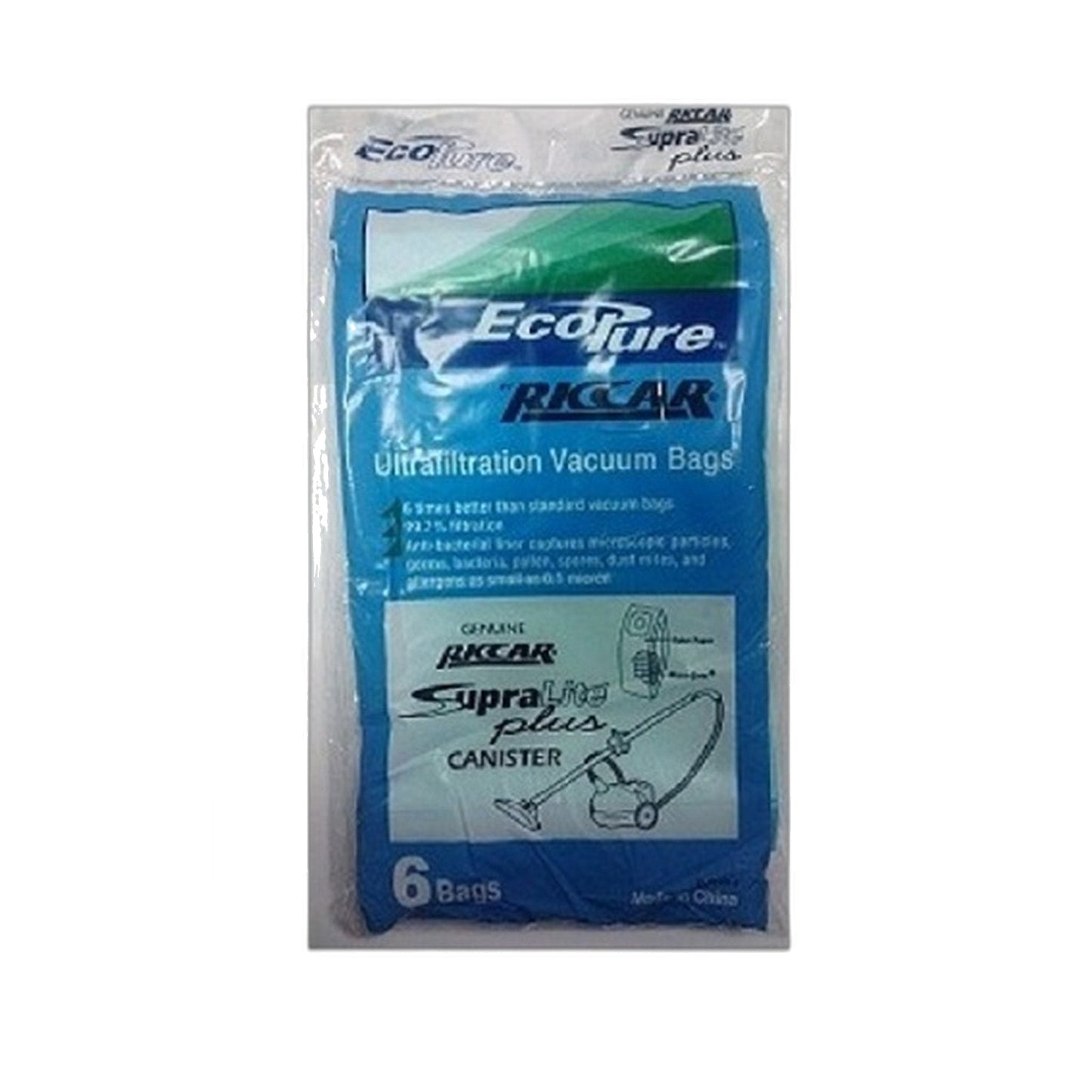 Riccar C15-6 Model 8000 Series Original Ultra Filtration Bags 6-Pack