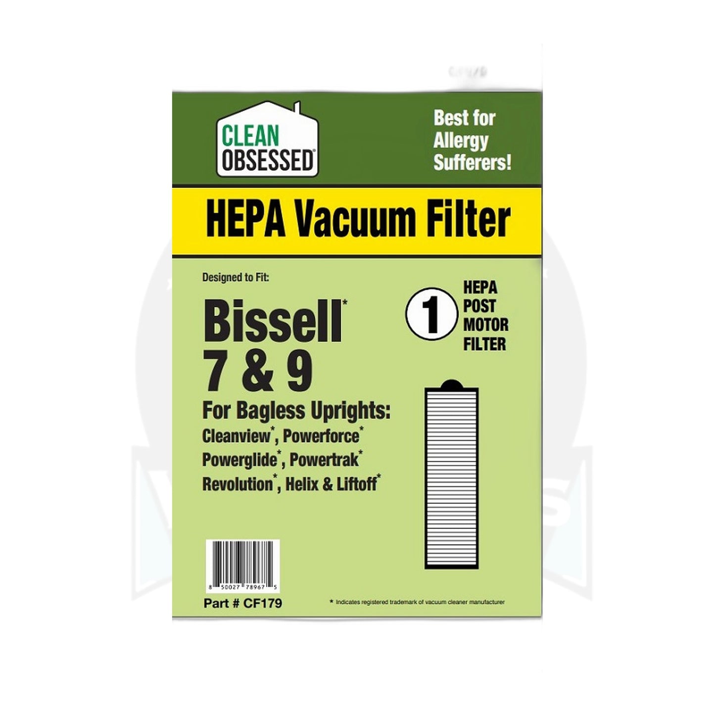 Clean Obsessed Bissell Style 7 & 9 HEPA Filter Replacement