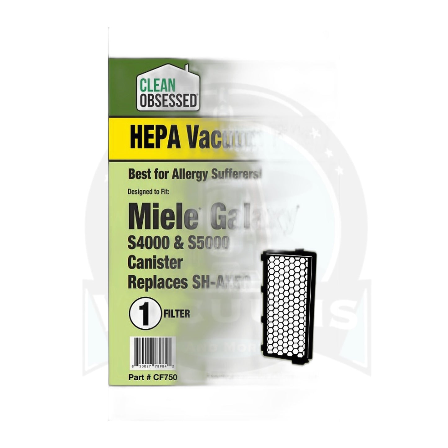 Clean Obsessed HEPA Filter for Miele S4 Galaxy, S4000/S5000, C2