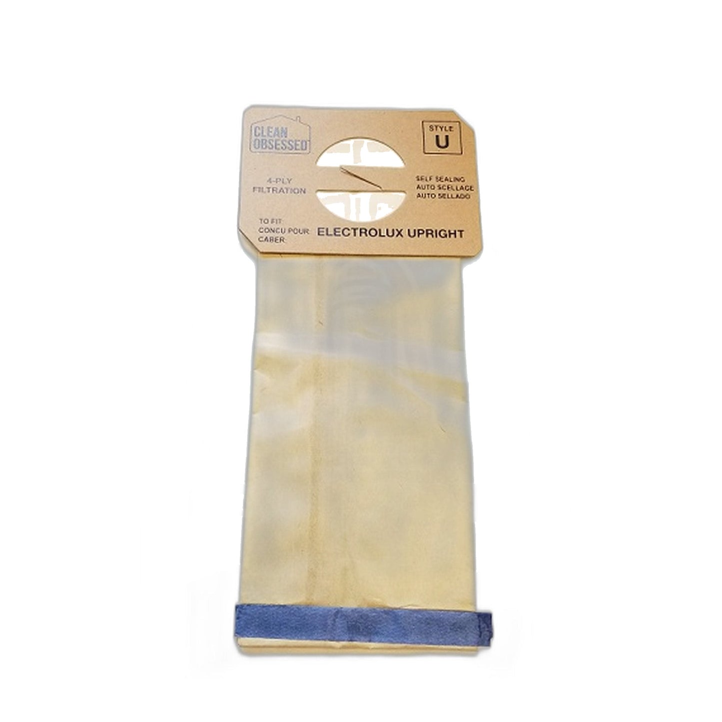 Lux Upright 4-Ply Paper Vacuum Bags, Box of 100