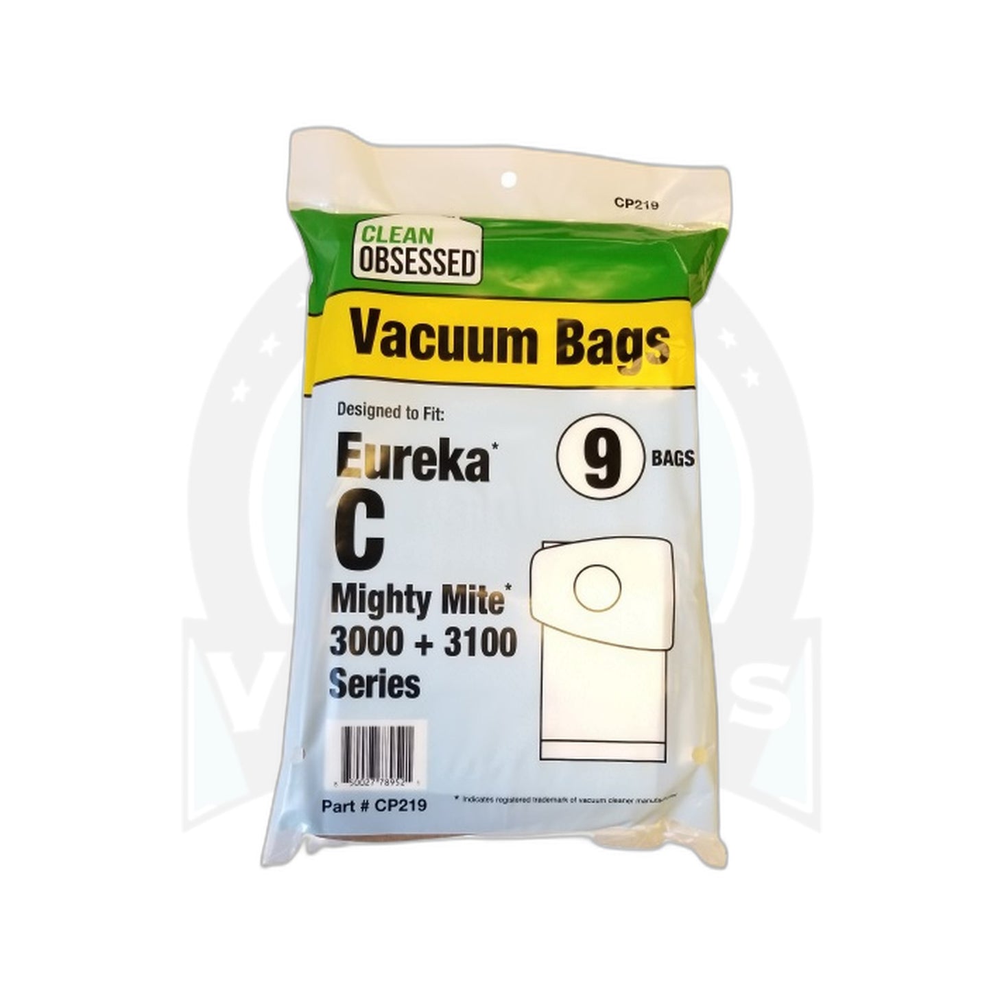 Clean Obsessed Eureka / Sanitaire Type C Micro Paper Bags, 9-Pack
