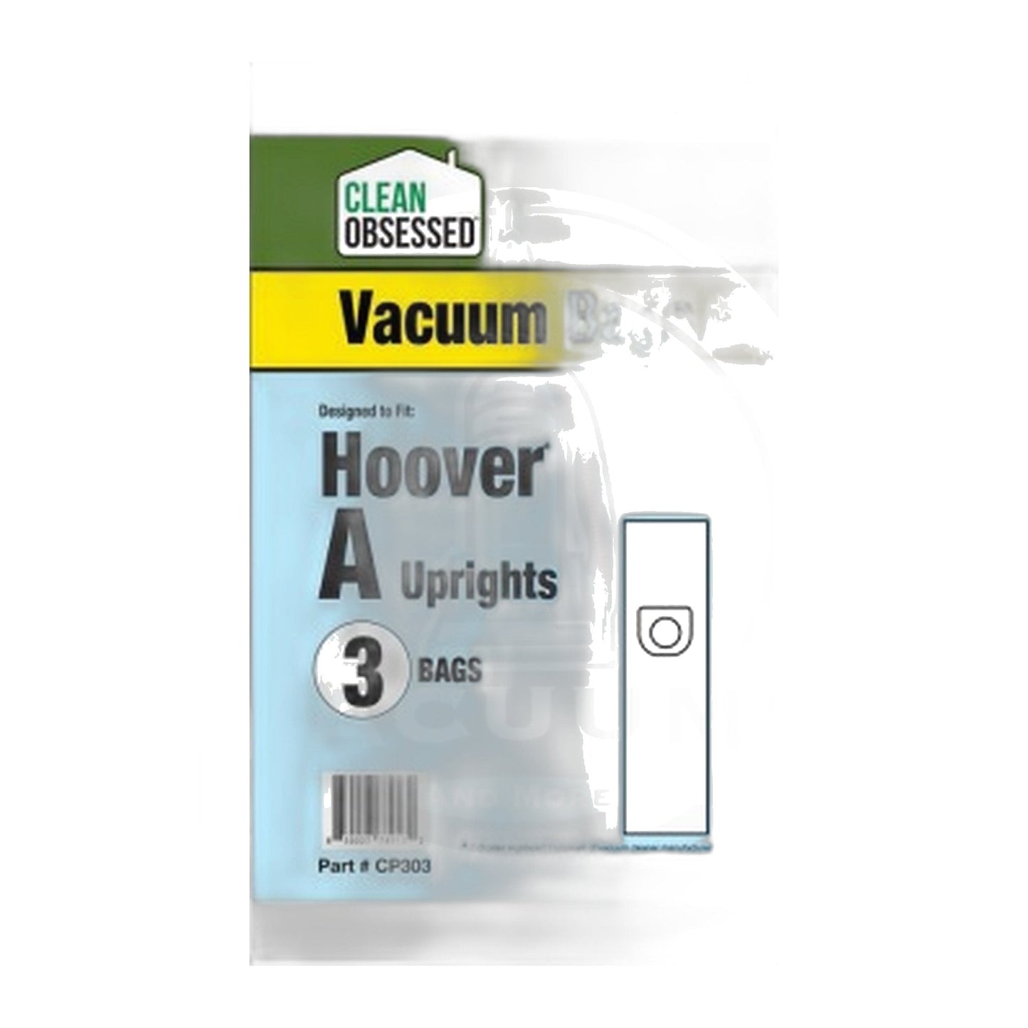 Clean Obsessed Hoover Type A Micro Vacuum Bags, 3-Pack