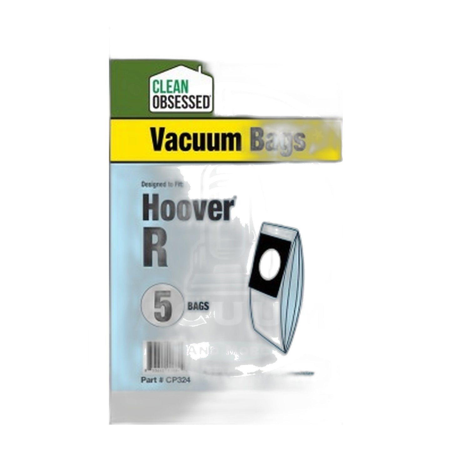 Clean Obsessed Hoover Type R Micro Filtration Vacuum Bags, 5-Pack