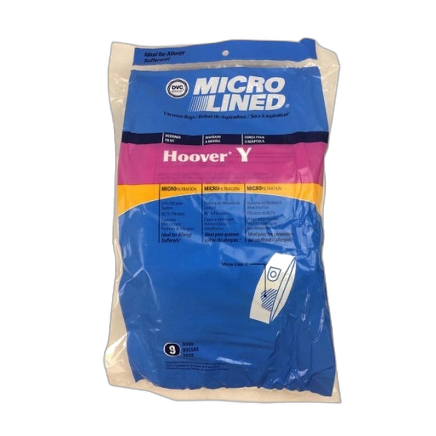 Hoover Type Y Micro Vacuum Bags, 9-Pack