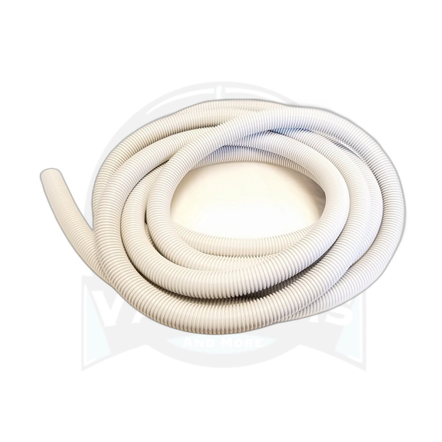 30 ft x 1-3/8" Crushproof Vacuum Hose, Light Grey - Premium Grade