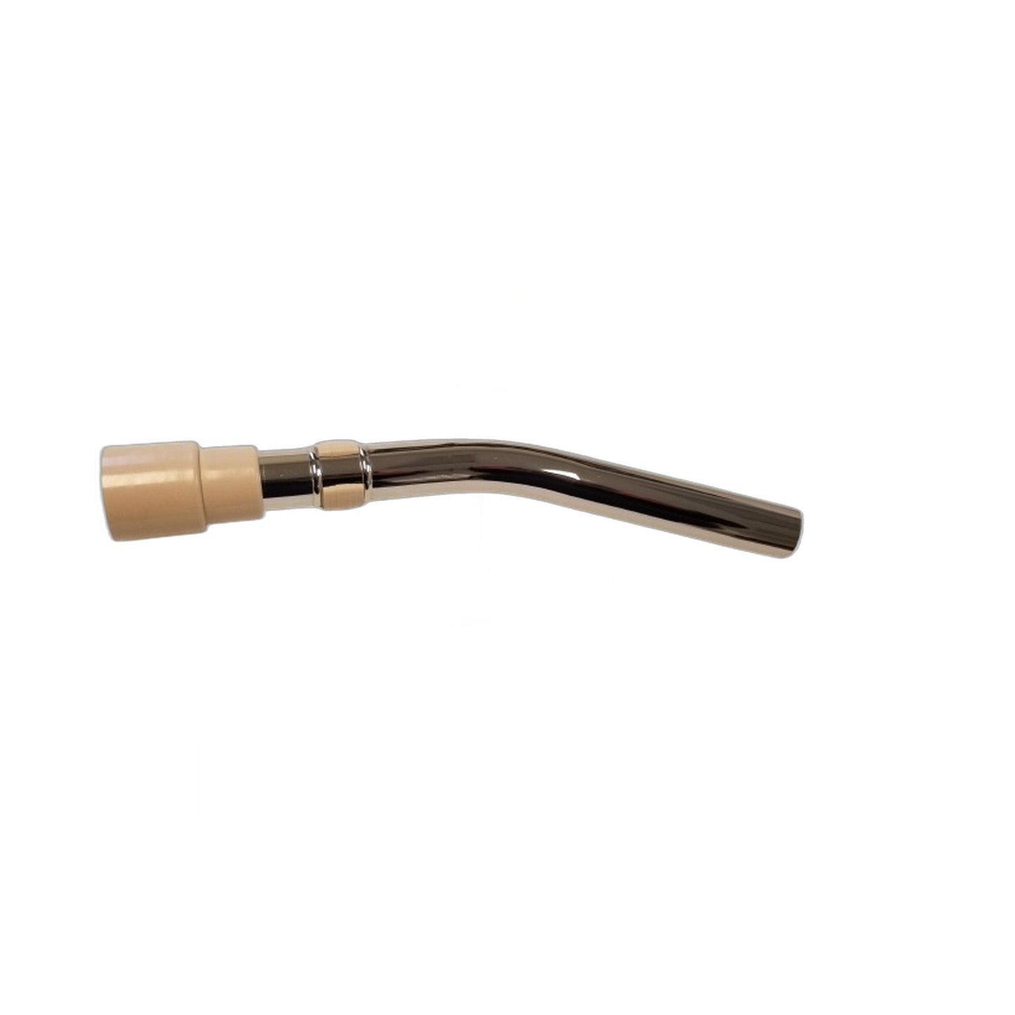 Fit All Curved Chrome Hose End, Friction Fit 1-1/4" Beige Cuff, AFR