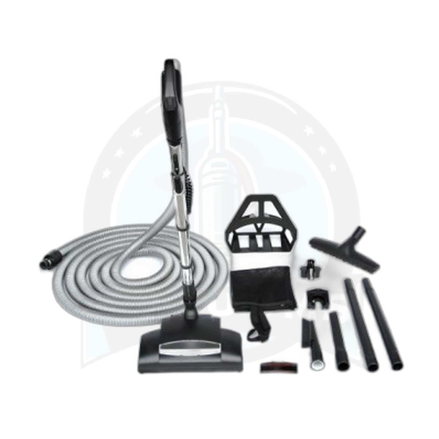 Wessel-Werk Chateau 35' Central Vacuum Kit, Silver Hose, EBK340