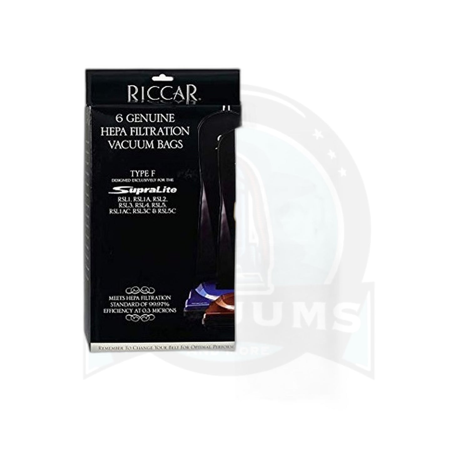 Riccar RFH-6 Type F HEPA Bags 6-Pack (SupraLite UPT Upright)
