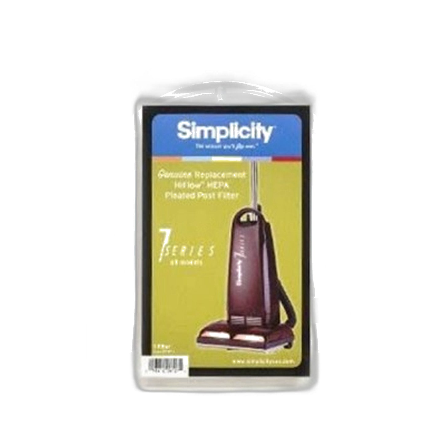 Simplicity 7000 Series Upright HEPA Filter, Pleated Electrostatic