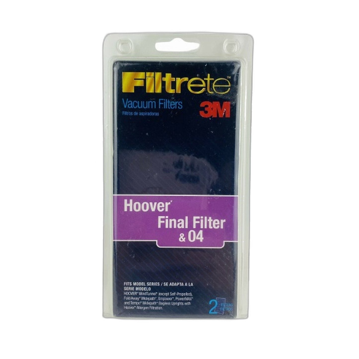 Hoover WindTunnel Final Filter 2-Pack, 3M Filtrete (40110004)
