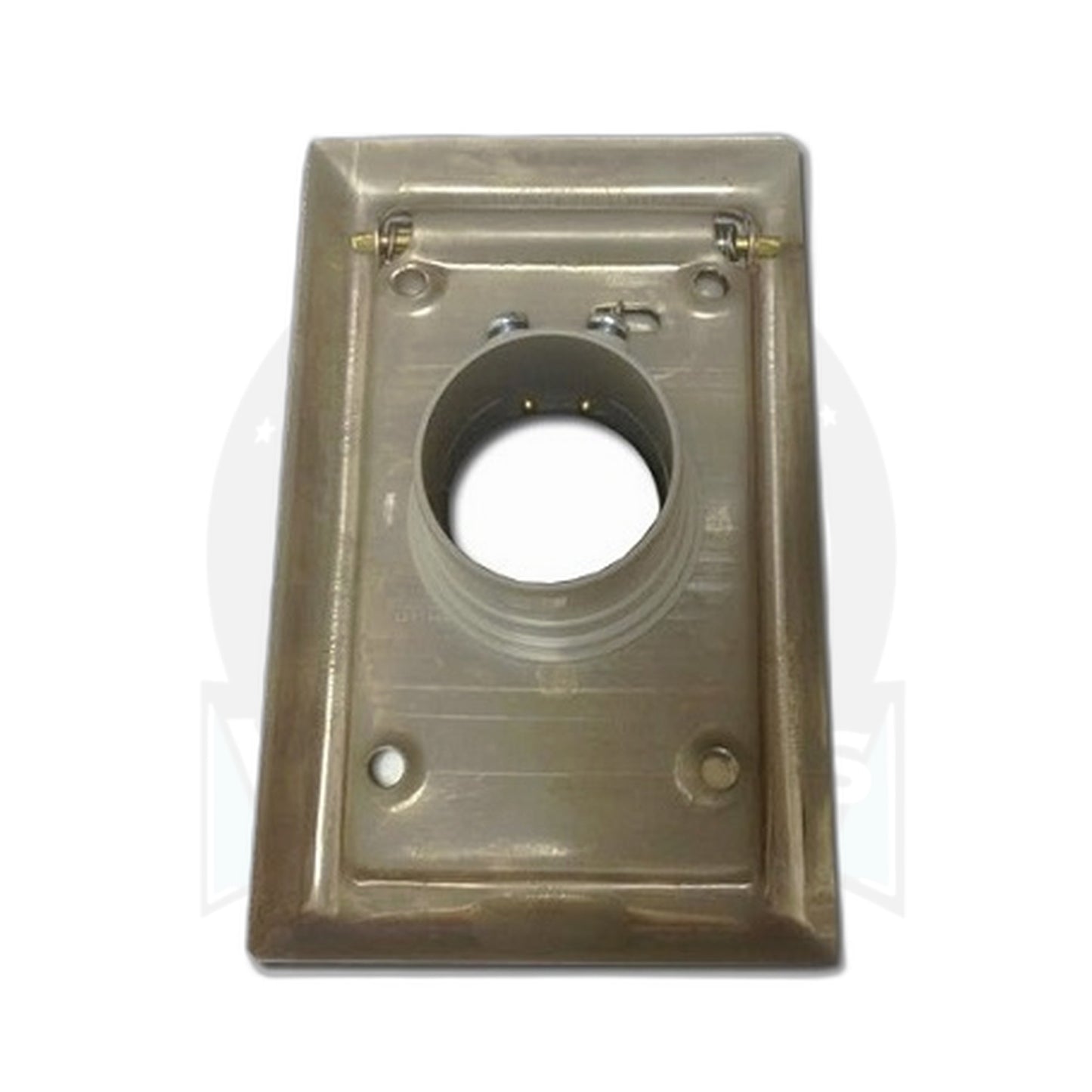 VacuMaid Almond Metal Standard Inlet Valve with Low-Volt Pin Jacks