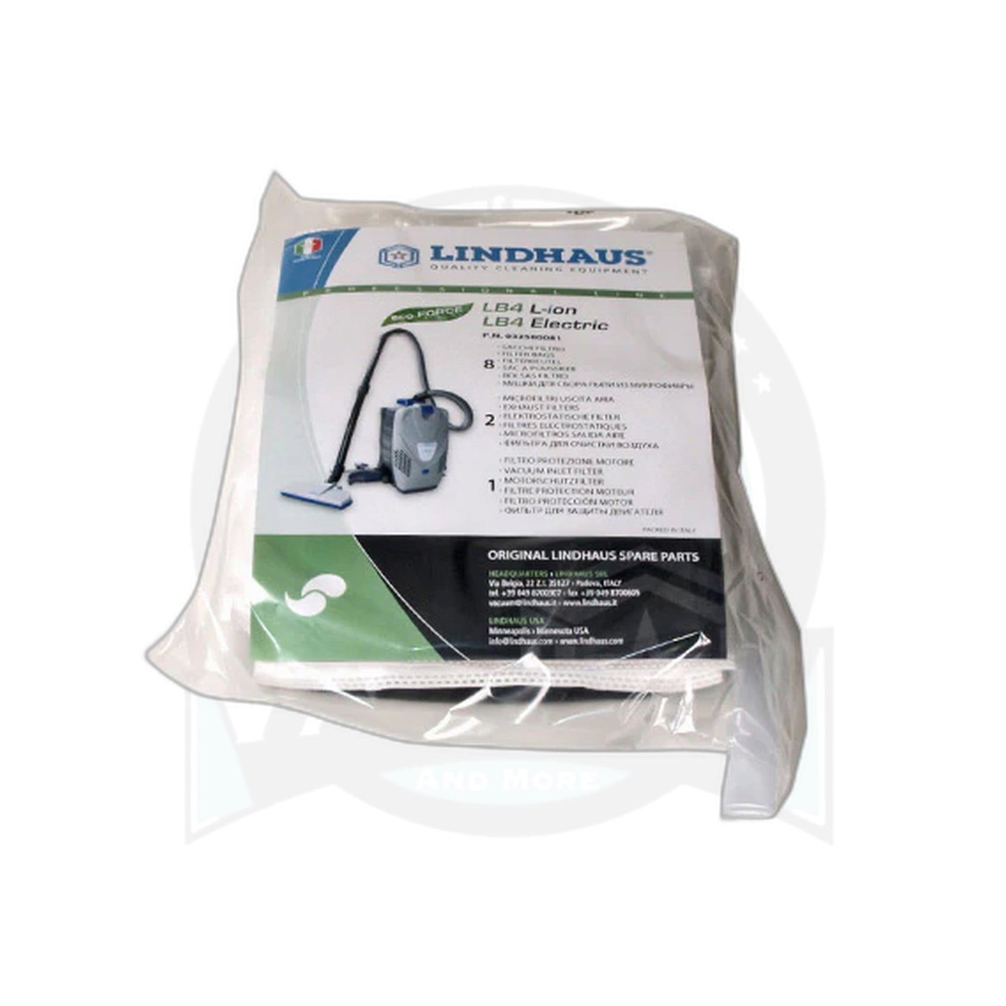 Lindhaus LB4 Microfiber Dust Bag Package