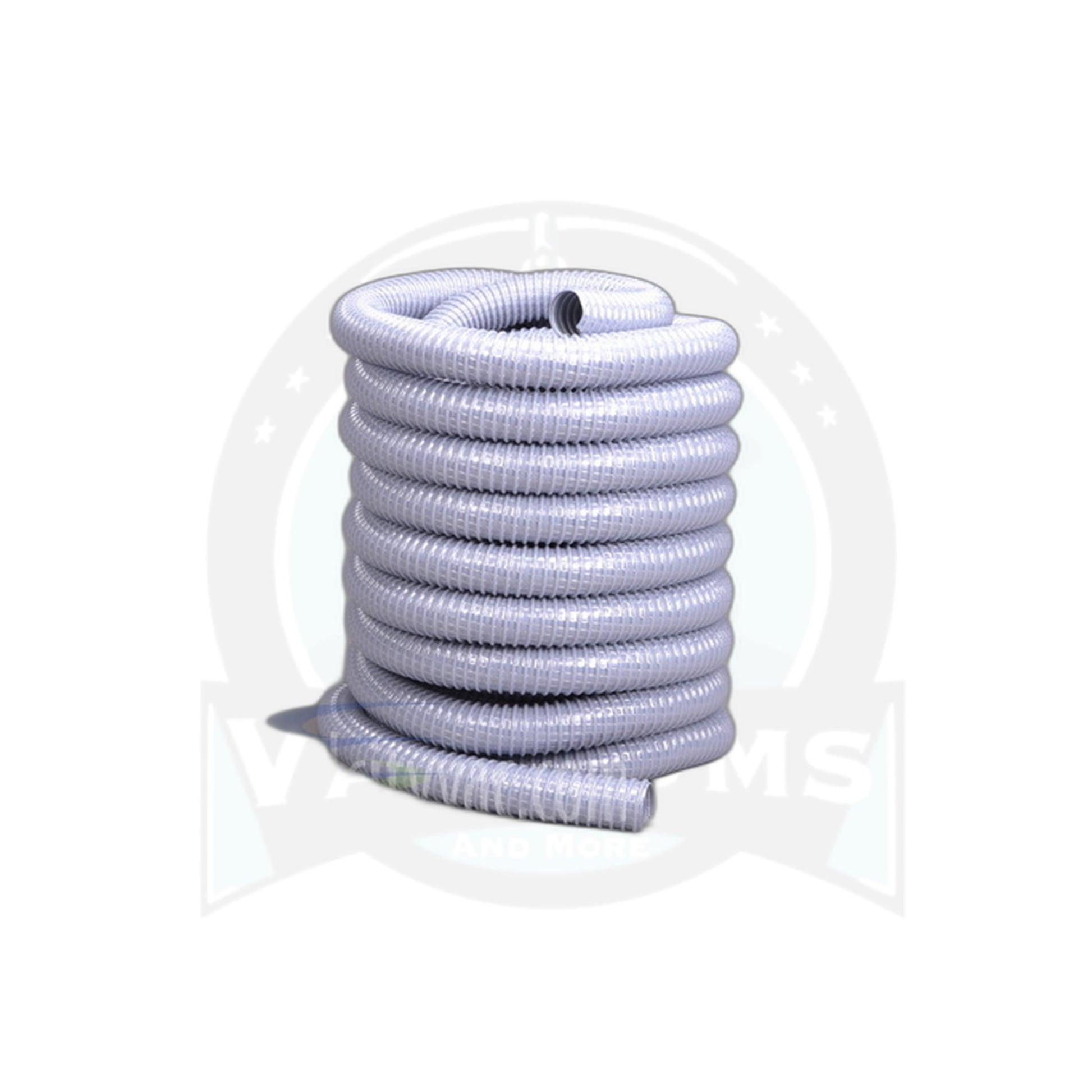 50FT x 1-1/2" Commercial Vac-U-Flex Hose - Gray - Vacuums and More
