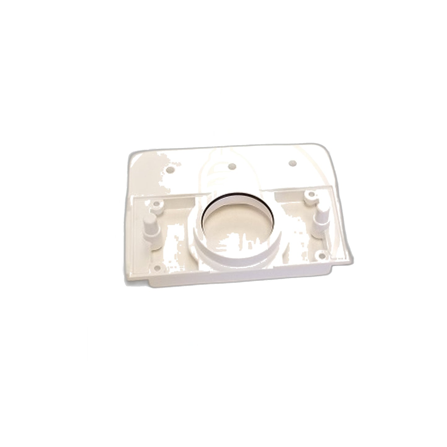 Hayden All-Plastic Mounting Plate, 2x3 Stud, White