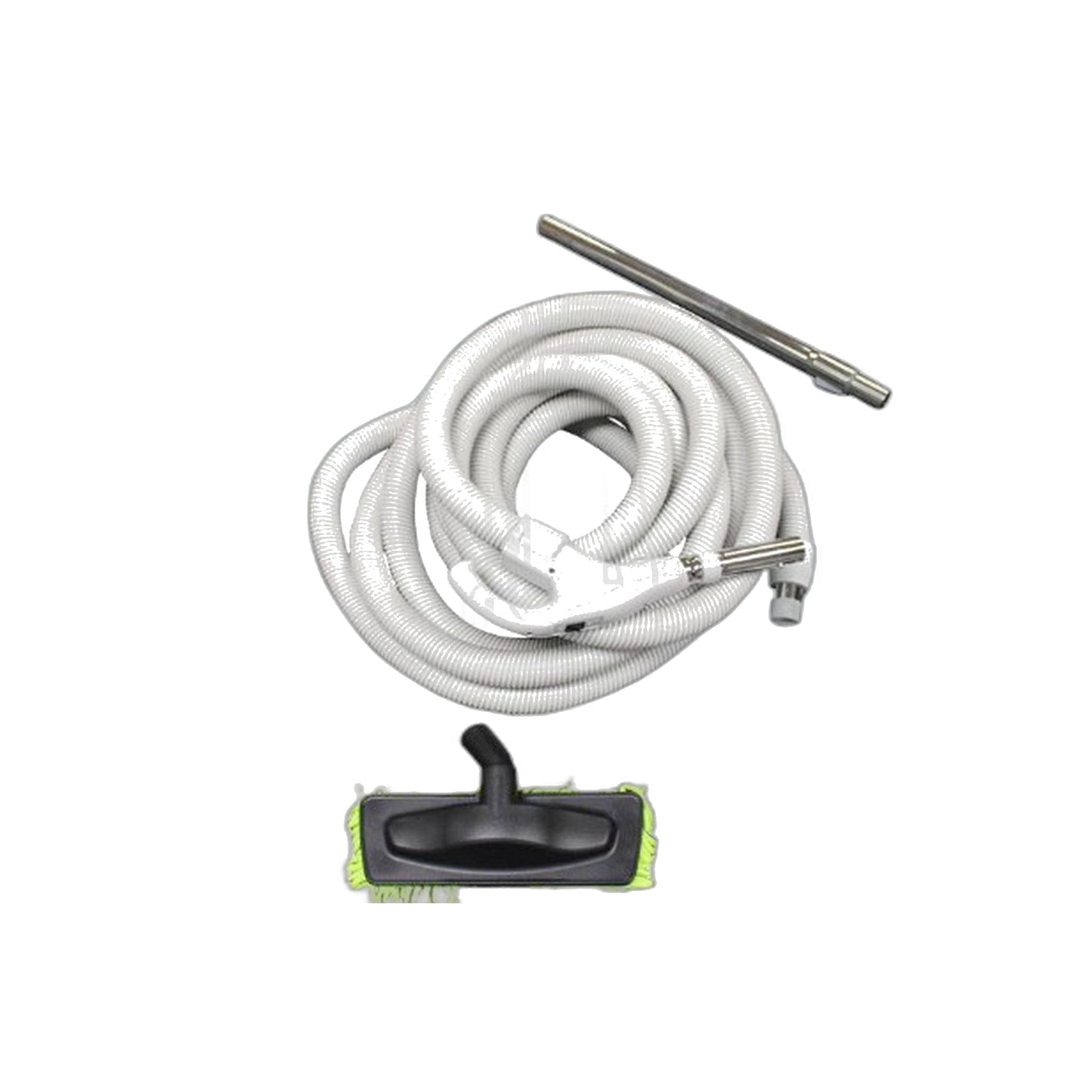 30' Turbocat Central Vac Kit, Light Grey Hose, Dual Wands & Tools