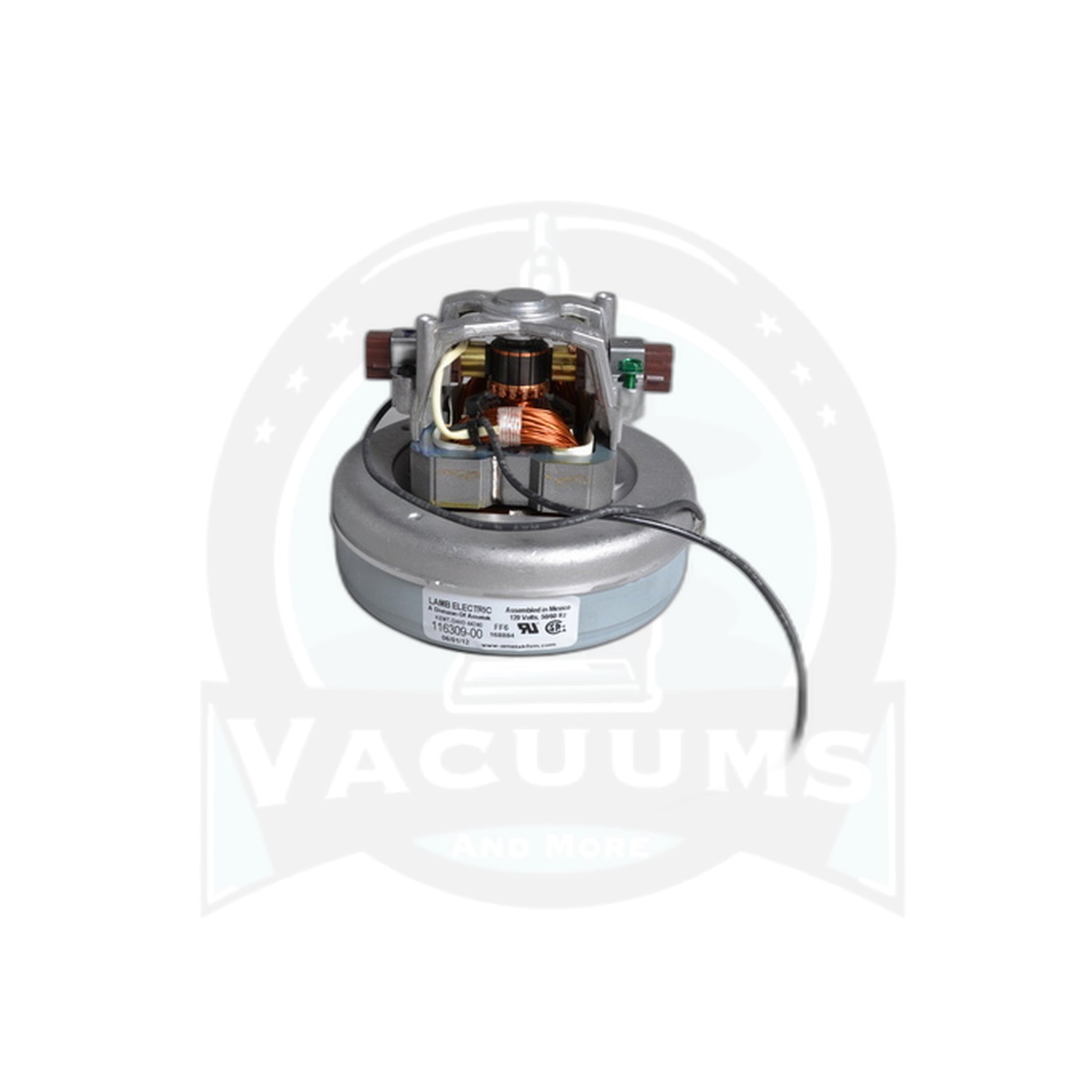Ametek Motor - 1-Stage Flow-Through, 5.7" Diameter - Vacuums and More