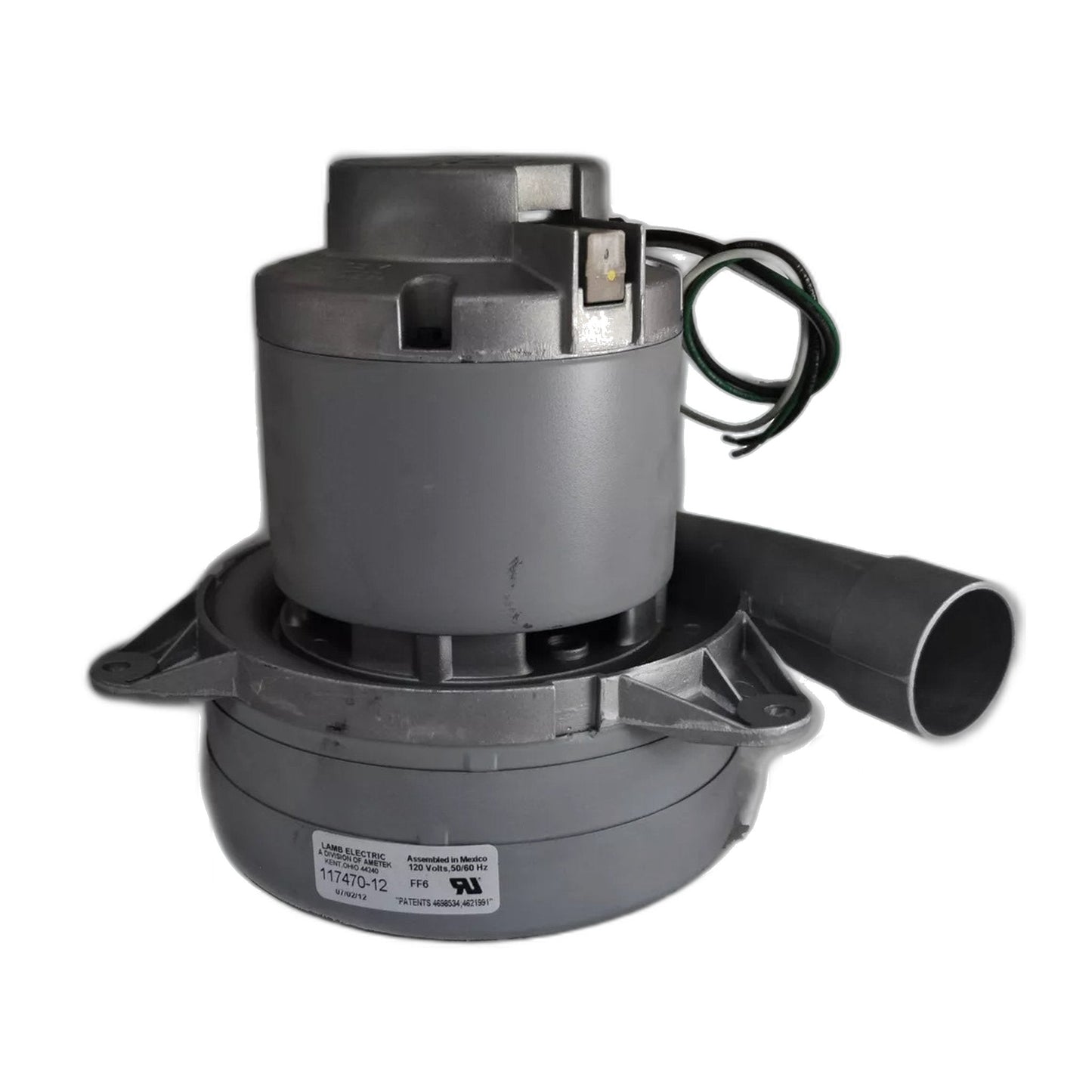 Lamb Ametek 7.2" 3-Stage 120V Tangential Discharge Vacuum Motor