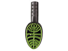 Pet Hair Grooming Brush with soft bristles and 1 1/4" cuff (black/green).  Requires 1766ST Adapter. - Image 2