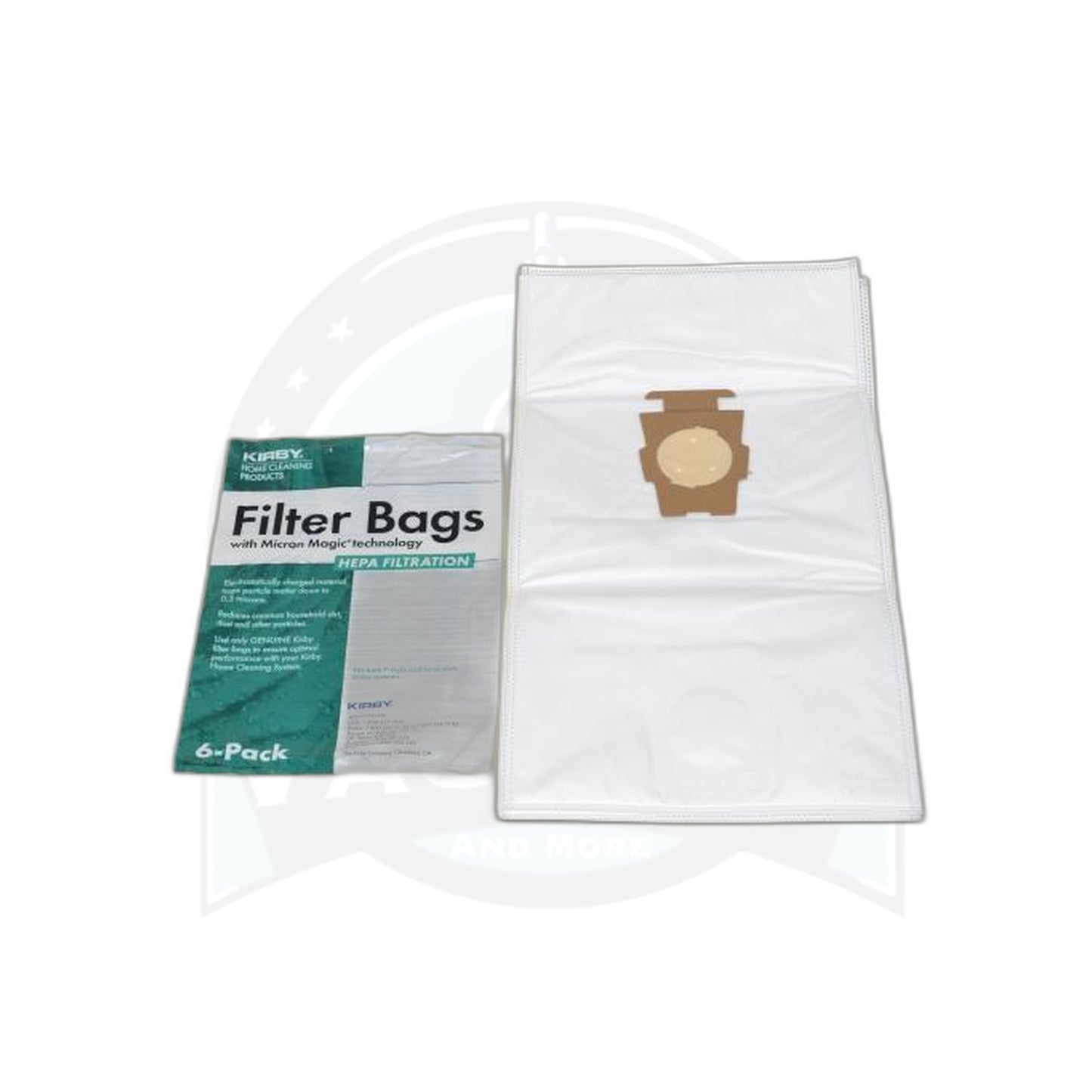 Kirby Microallergen Plus Paper Bags - 6 Pack - Upright - Fits Gen 3 Through