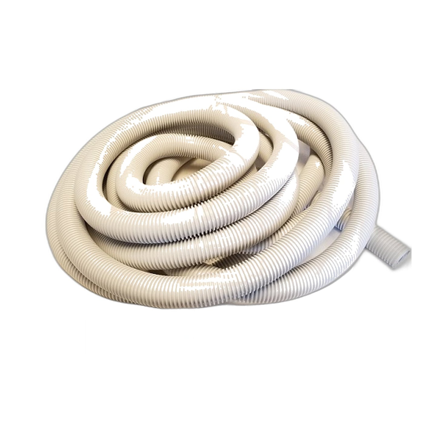30 ft x 1-3/8" Ultralite Crushproof Vacuum Hose, Light Grey