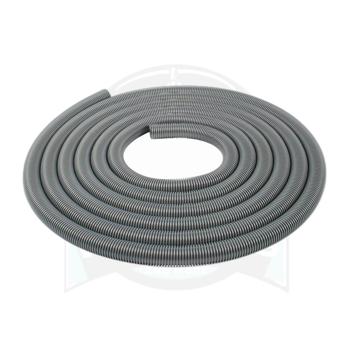 50' x 1-3/8" Crushproof Central Vacuum Hose, Silver