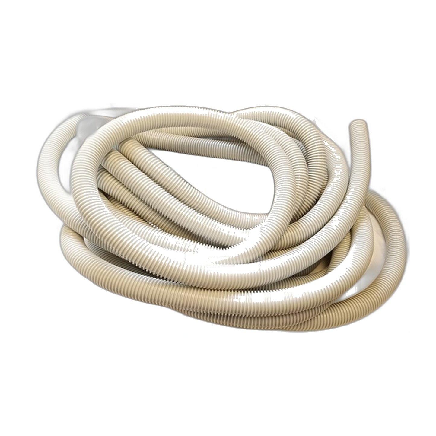 30 Ft x 1-1/4" Crushproof Vacuum Hose, Beige - Economy Grade