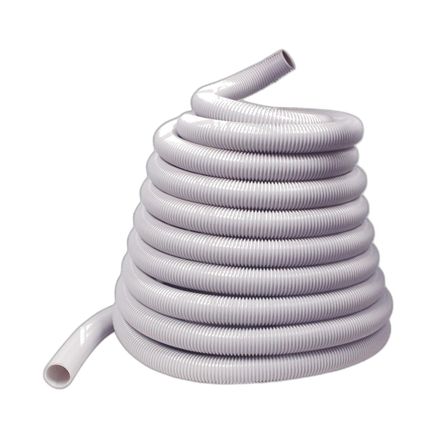 60 ft x 1-1/4" Crushproof Vacuum Hose, Light Grey