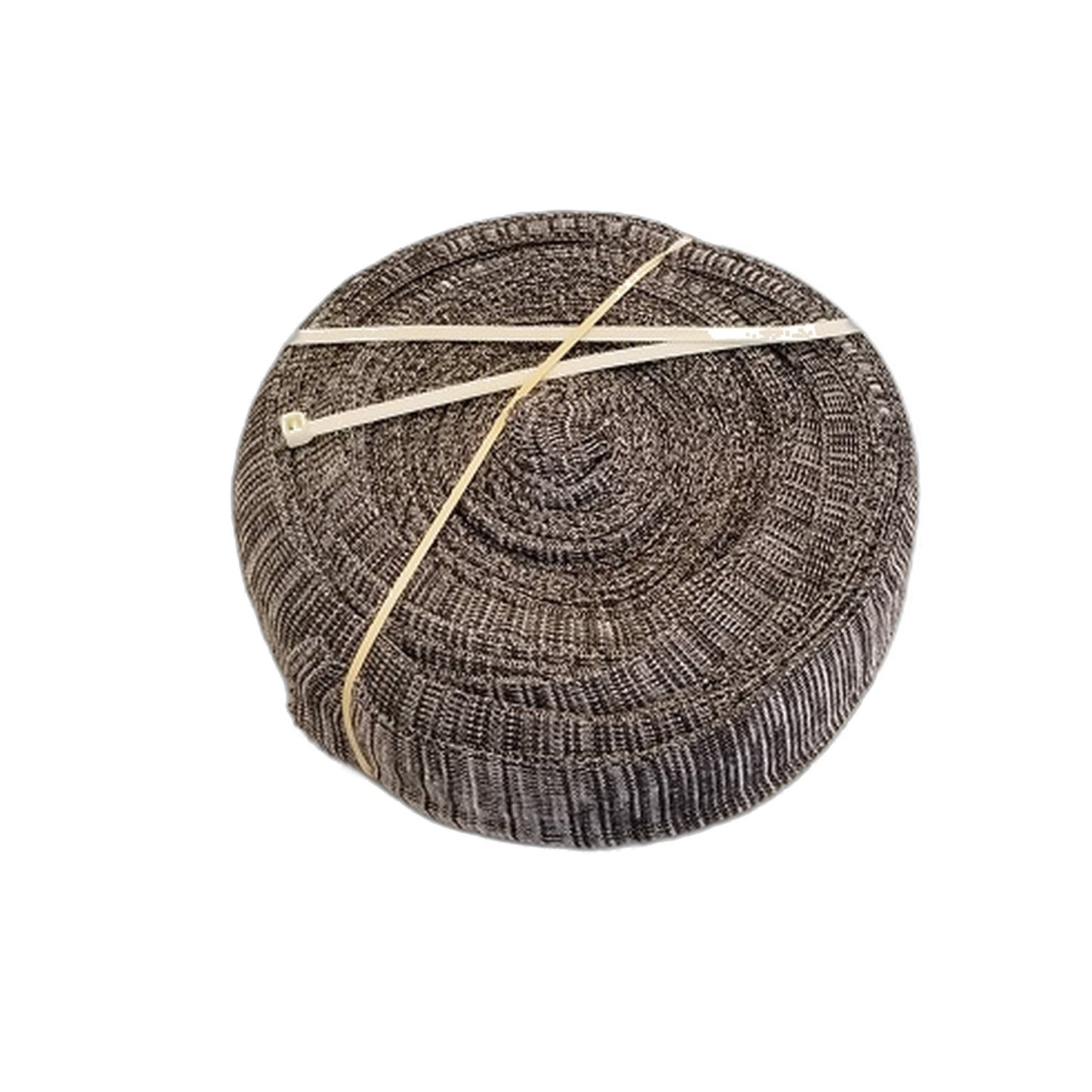 35' Grey Knit Central Vacuum Hose Sock - Rolled in Poly Bag