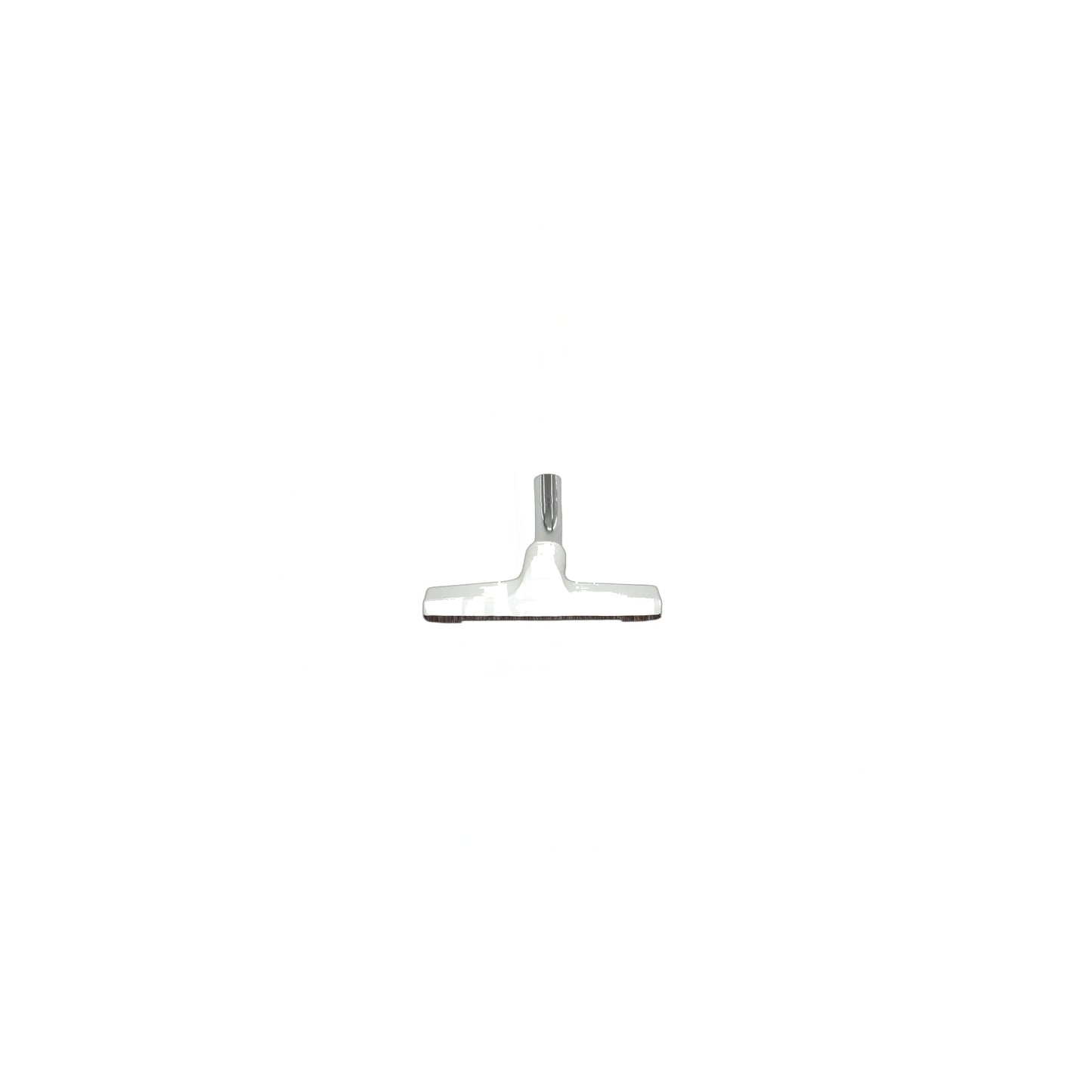 White Floor Brush with Metal Elbow - Fit All - 10 Inch