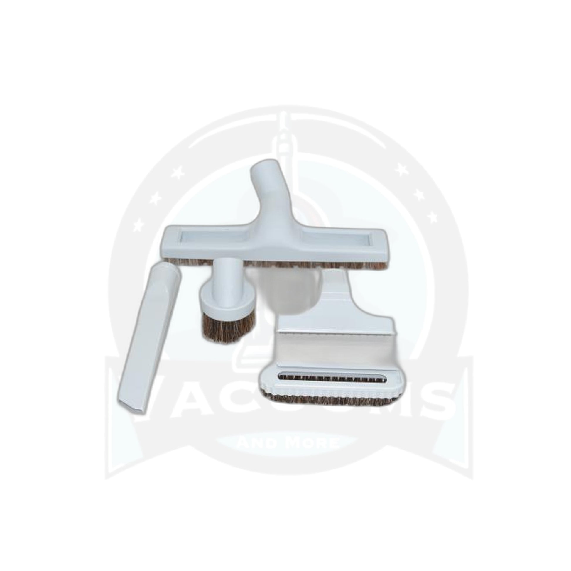 Gray 5-Piece Vacuum Attachment Kit - Floor Brush, Crevice, Dust Brush, Furniture Brush - Vacuums and More