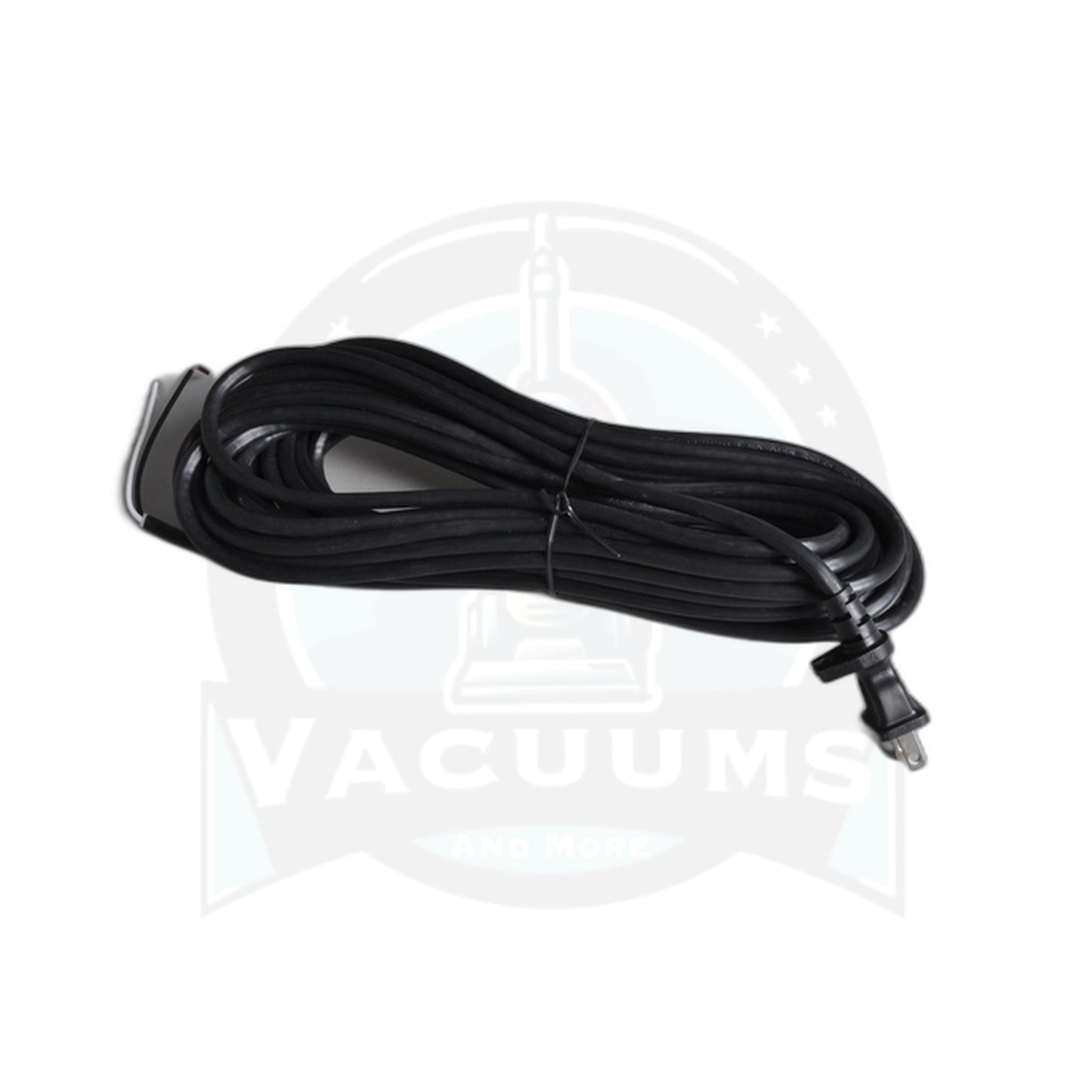 Power Cord - 40 Ft, 17/2 Black, Grip Male Plug - Vacuums and More