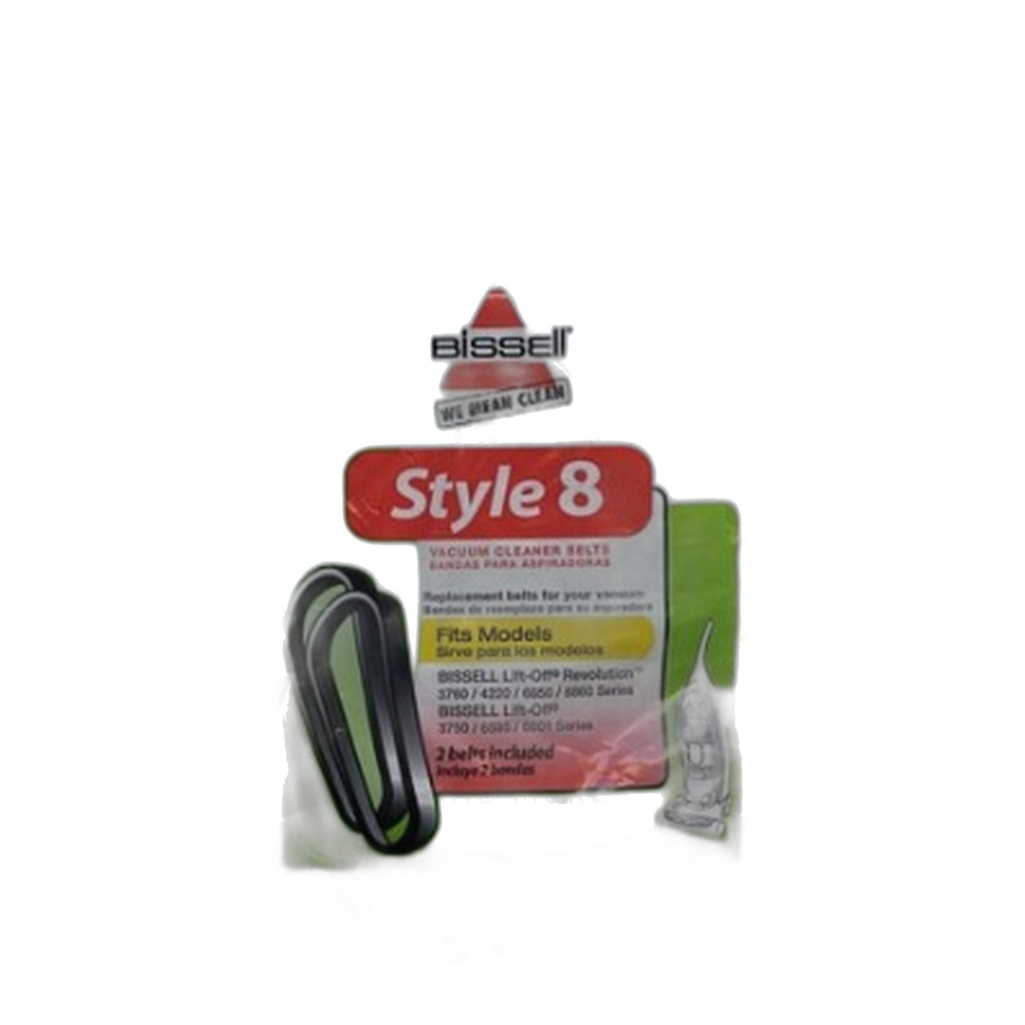 Bissell Style 8 Belts 2-Pack for Lift-Off 3750 6595 6801